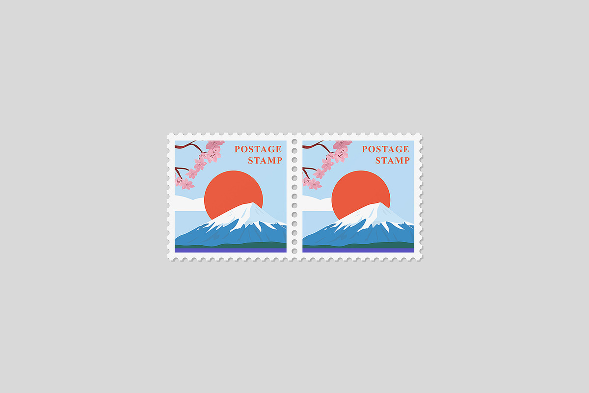Square Postage Stamp Mockup Bundles, a Flyer Template by Graphic Aesthetic (Photo 9 of 24)