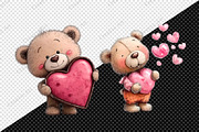 Whimsical Valentine Cute Teddy, an Illustration by Creative Art (Thumbnail 7 of 9)