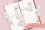 Travel girl illustrations, a Person Illustration by Kate Snitser (Thumbnail 2 of 3)