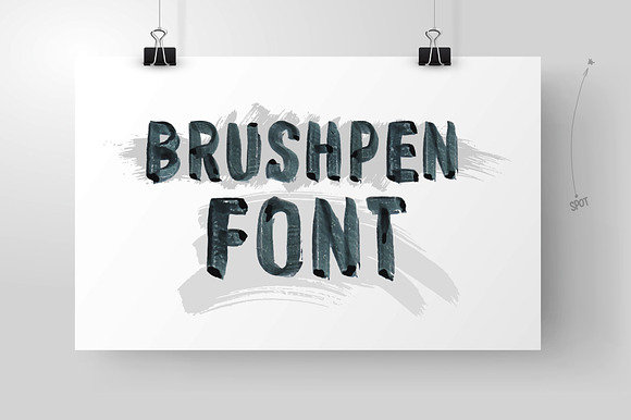 Brushpen Font preview 4