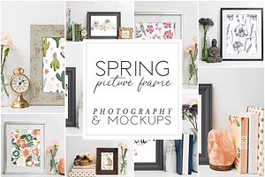 Spring Picture Frame Mockup Bundle