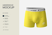 Men's Boxer Brief Mockup, a Bottom Mockup by graphypix (Thumbnail 2 of 4)