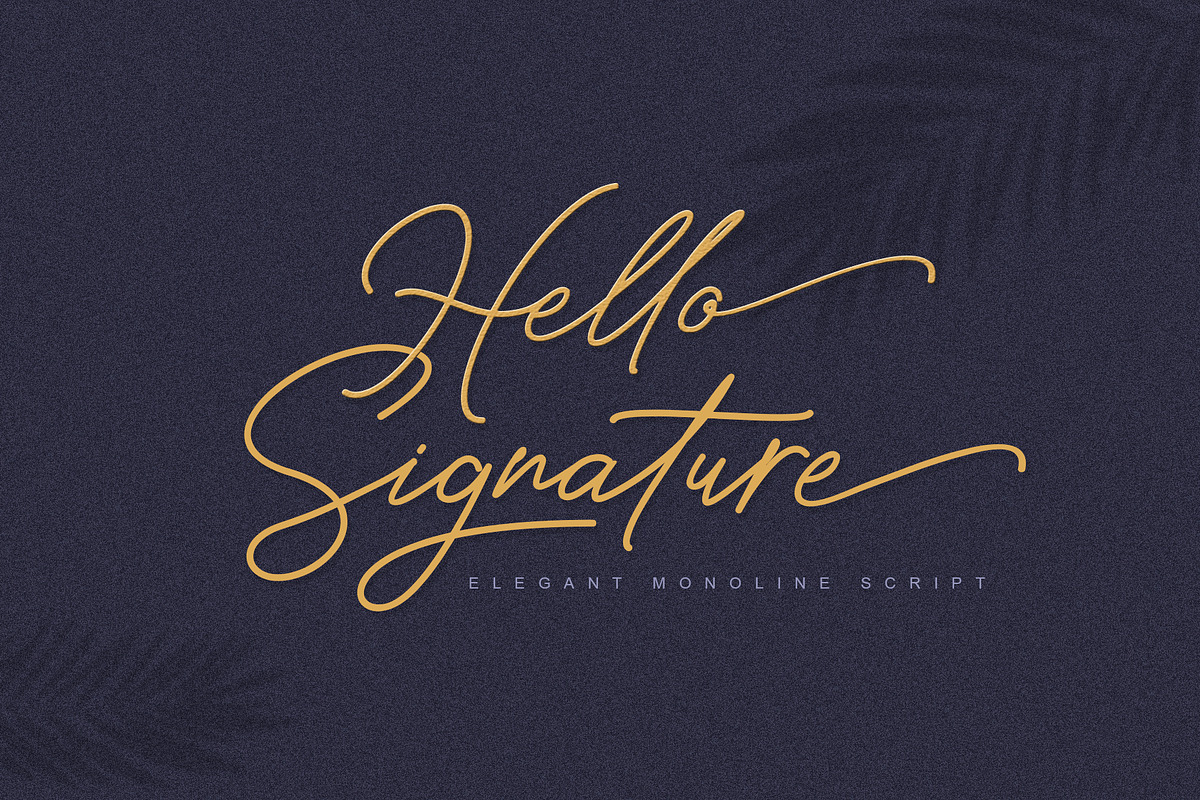 Hello Signature Font, a Script Font by Beautypes