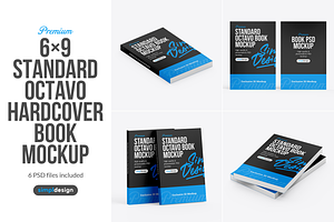 Standard Octavo Book Mockup