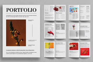 Minimal Portfolio Design Layout, a Magazine Template by ContestDesign