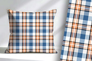 Peach Blue and Grey and Retro 60s Pl, a Pattern Graphic by Sharon Schwalbe (Thumbnail 2 of 5)