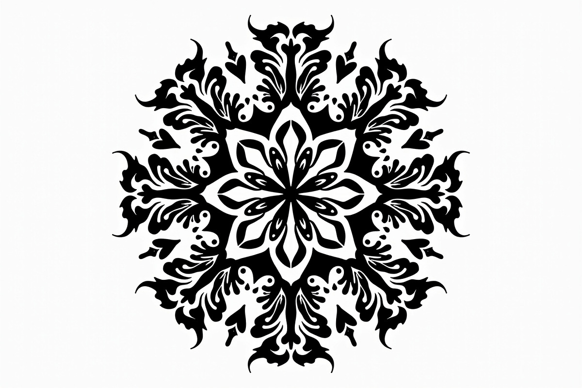Floral Mandala Vector Set, an Illustration by jahid234 (Photo 3 of 9)
