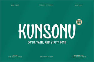 Kunsonu - Paint & Stamp Font