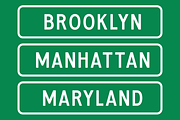 Roadway Country - Highway Font, a Sans Serif Font by Viswell (Thumbnail 4 of 10)