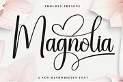Magnolia | Script Font, a Handwritten Font by Scratchones (Thumbnail 1 of 9)