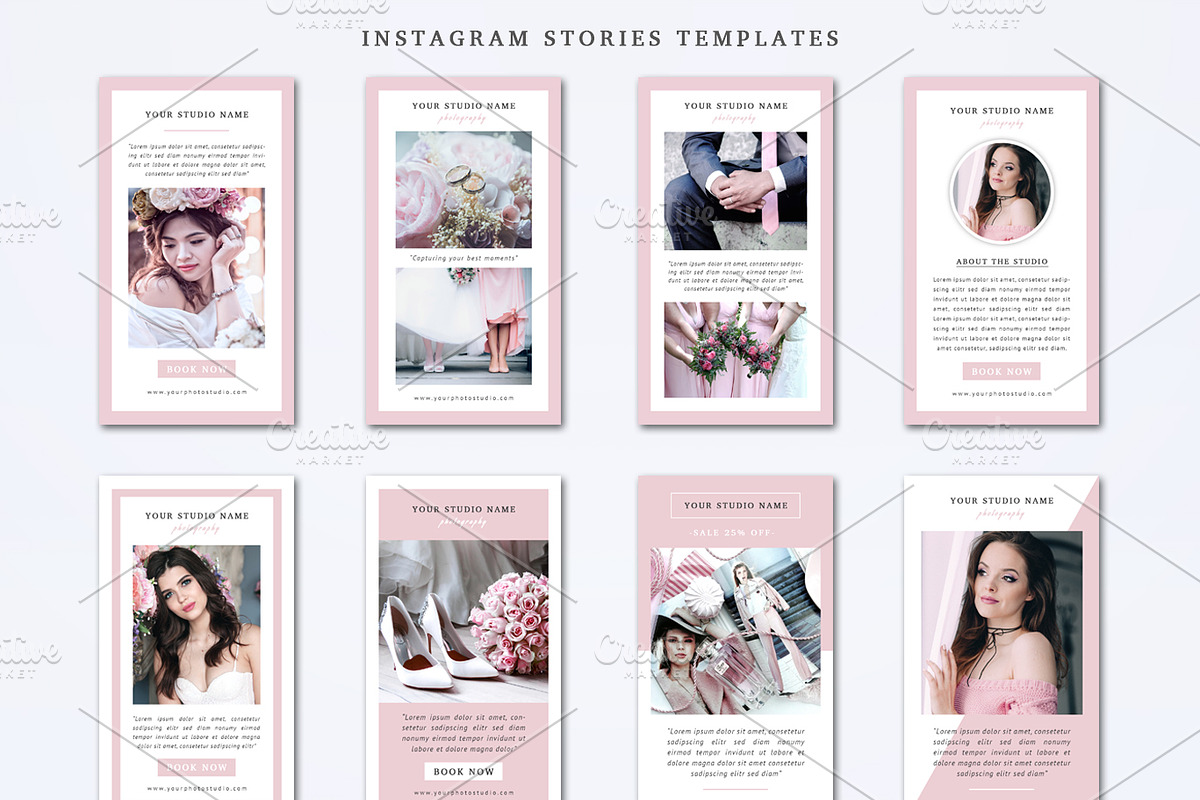 Instagram Stories Templates Set, a Social Media Template by NM-Design-Studio (Photo 1 of 2)