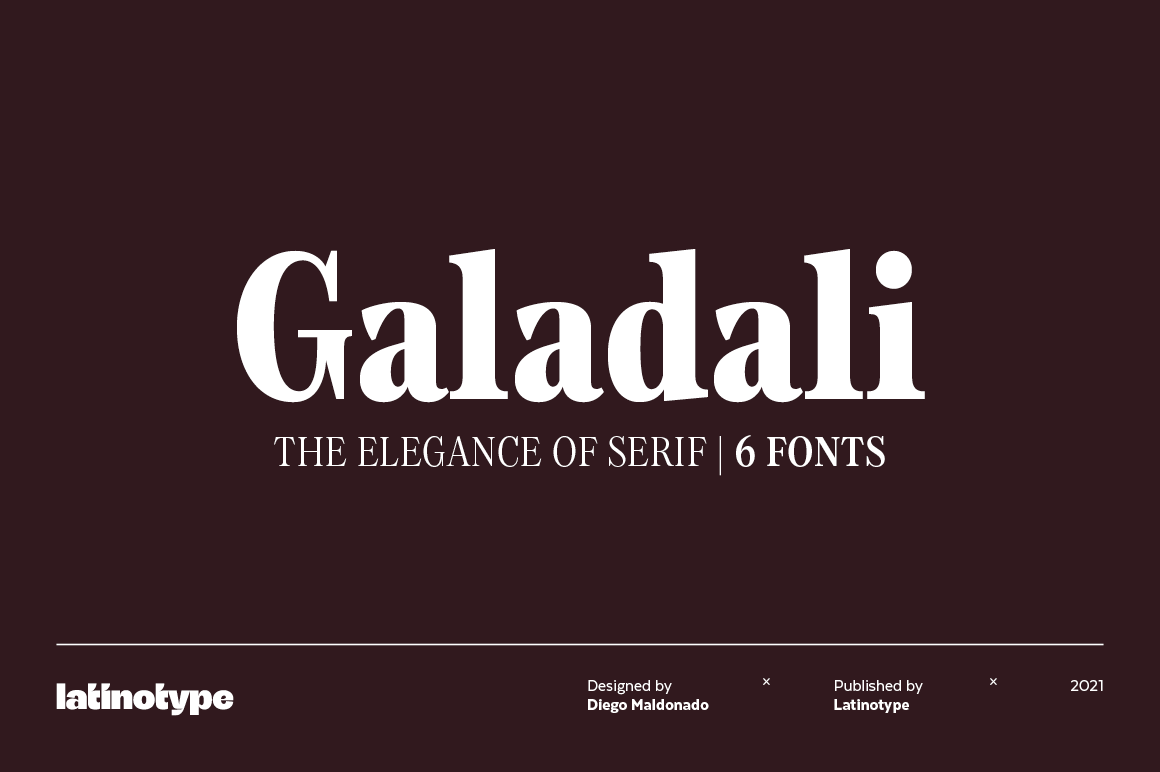 Galadali, a Serif Font by Latinotype