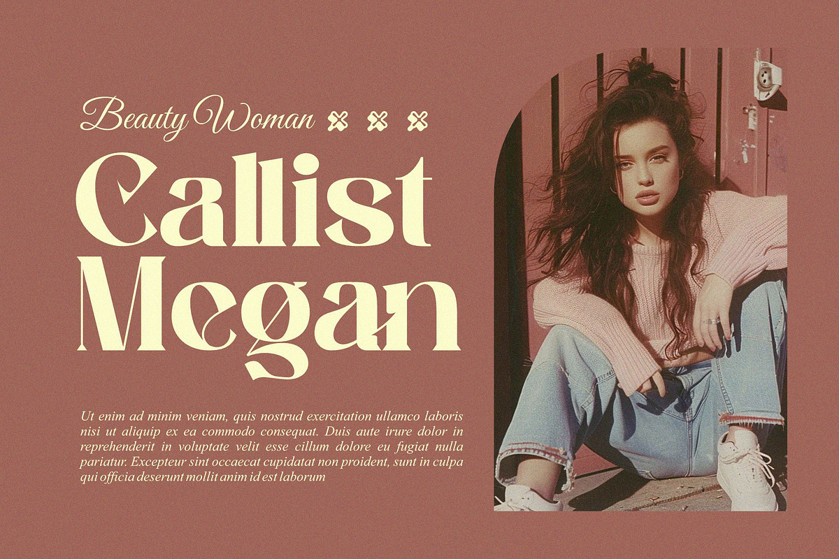 Kufag || Modern Retro Serif Font, a Serif Font by Idea Studio (Photo 9 of 10)