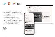 Folio | Blog & Newsletter Template, a HTML Template by Mobius Studio (Thumbnail 1 of 2)