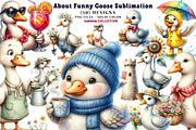About Funny Goose Sublimation, a Seasonal Illustration by CreationArt (Thumbnail 1 of 7)