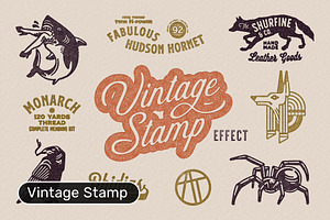 Vintage Stamp Effect