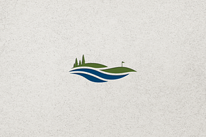 Minimalist Modern Golf Logo