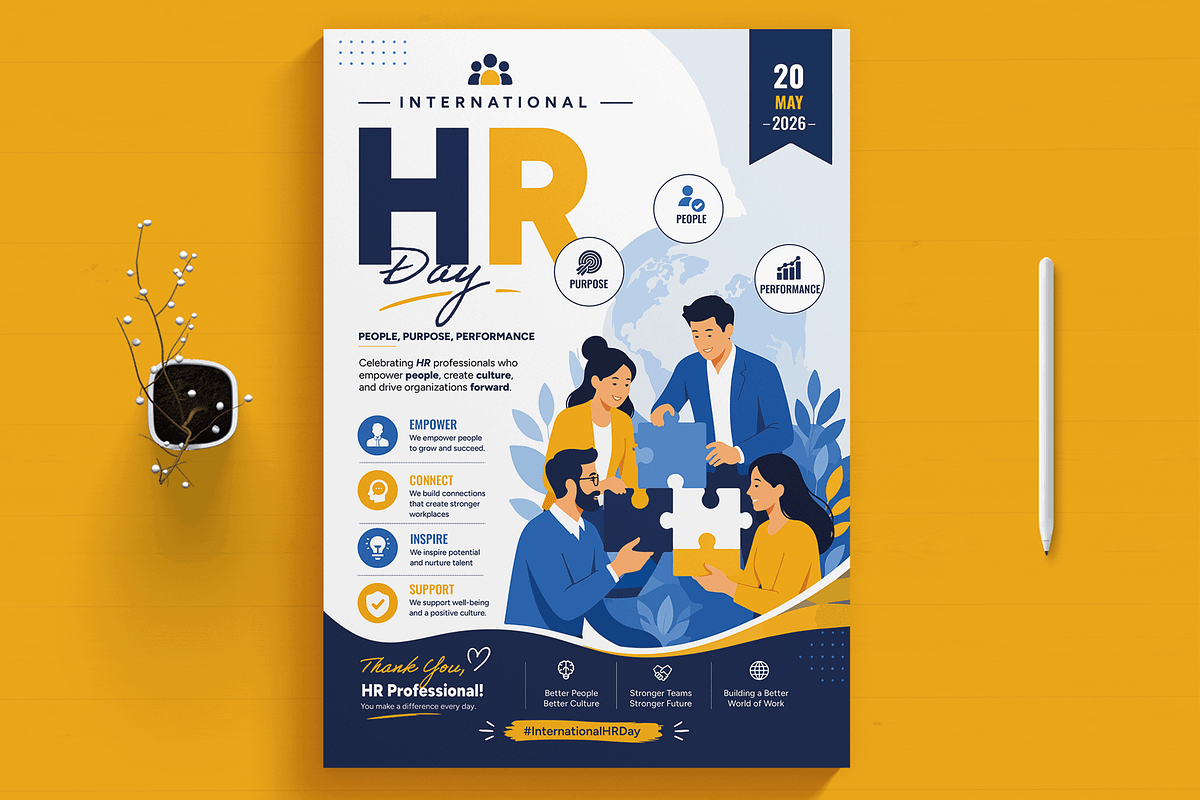 International HR Day Flyer, a Flyer Template by MightyDesign (Photo 1 of 8)