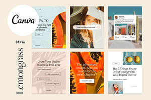Lemongrass Social Media Templates