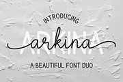 Arkina - Font Duo, a Script Font by Sibelumpagi Studio (Thumbnail 1 of 9)