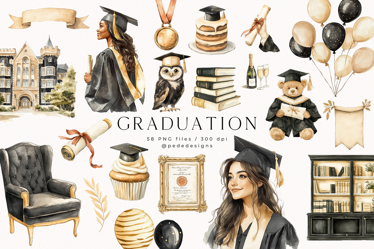 Graduation, an Illustration by PeDe Designs (Photo 2 of 25)