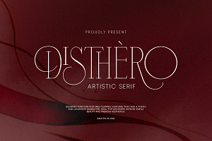 Disthero - Artistic Light Serif