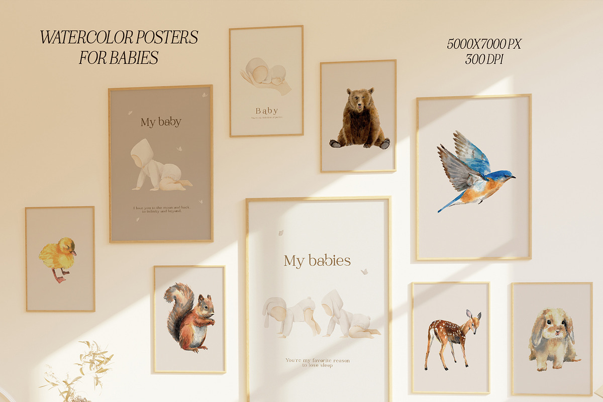 Minimalist posters for little ones, a Background Graphic by Purple (Photo 9 of 10)