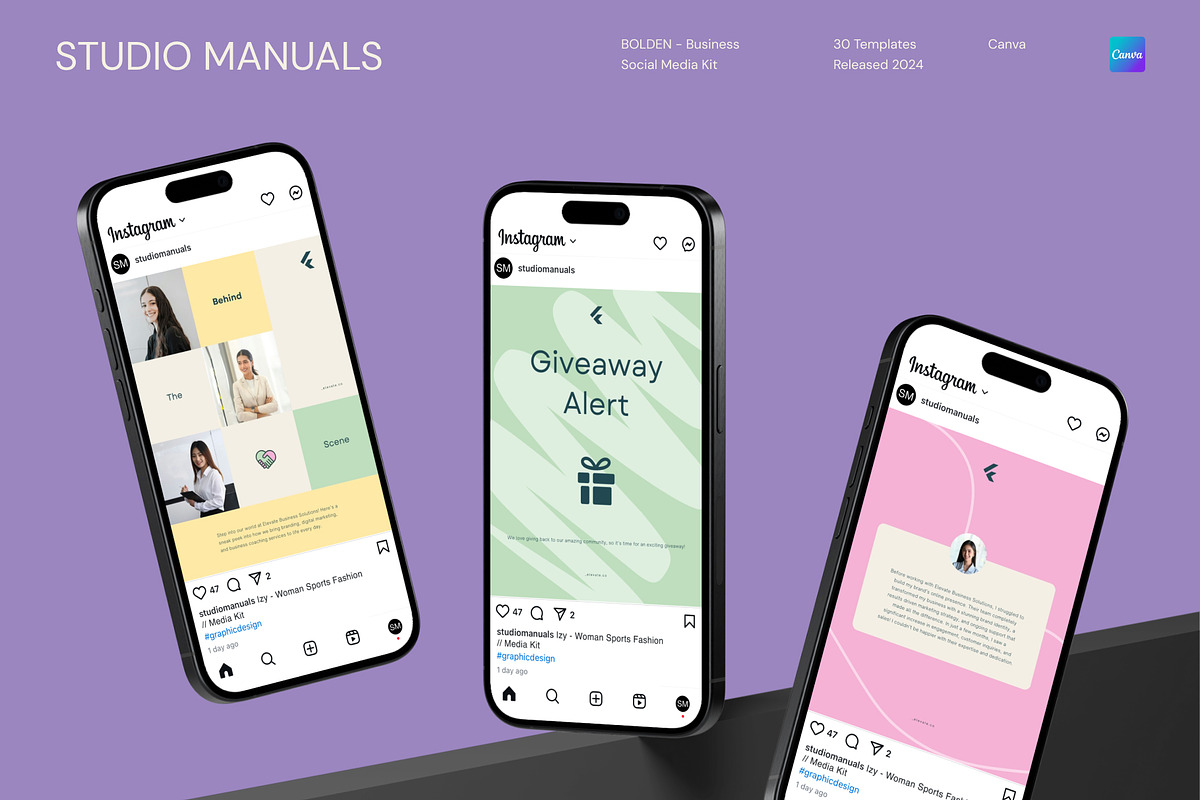 BOLDEN - Business Social Media Kit, a Social Media Template by Studio Manuals (Photo 3 of 8)