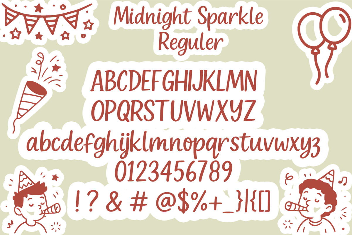 Midnight Sparkle – Festive Font Duo, a Script Font by cocodesign (Photo 3 of 7)