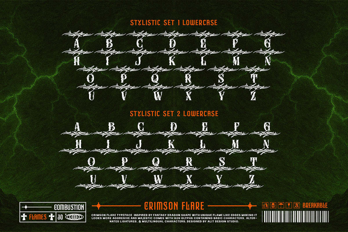 Crimson Flare Typeface, a Serif Font by alit design (Photo 8 of 20)