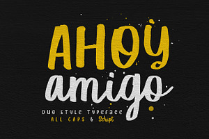 Ahoy Amigo - Duo Fonts, a Sans Serif Font by Konstantine Studio