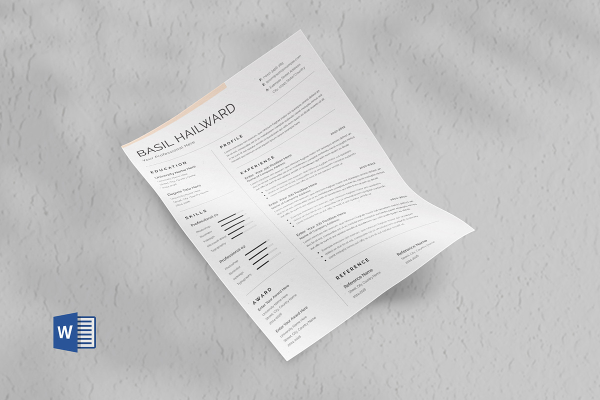 Resume/CV, a Resume Template by UpSolution (Photo 4 of 5)