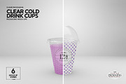 Clear Cold Drink Cups Mockup, a Cups & Container Mockup by INCDesign (Thumbnail 12 of 20)