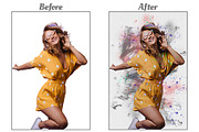 Splatter Vibes Photo Effect, a Layer Style Add-On by CraftingStudio (Thumbnail 2 of 3)