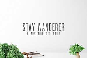 Stay Wanderer 3 Font Family Pack