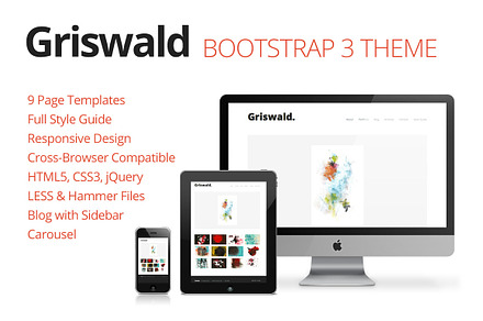 Griswald Bootstrap Theme, a Bootstrap Template by Cardeo