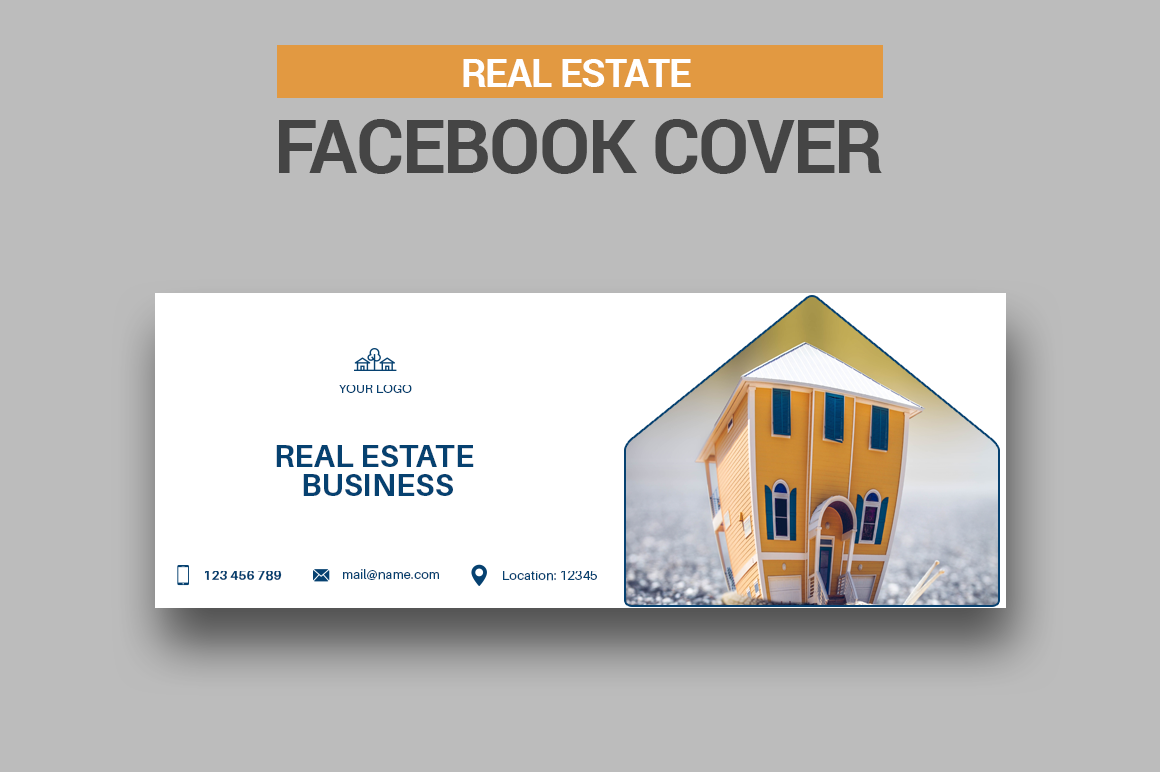 Real Estate Facebook Cover, a Social Media Template by Creatricks