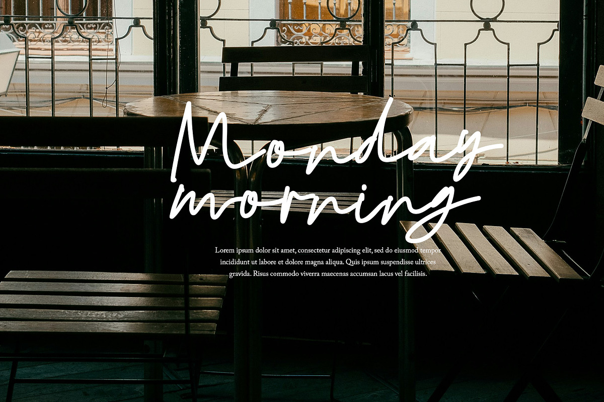 Rockye - Modern Script Typeface, a Script Font by Kincrev Studio (Photo 7 of 8)
