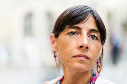 Closeup portrait of a beautiful woman with serious expression on her face, a Person Photo by RF Images