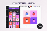 Love in Squares Clipart Collection, a Graphic by Leila Divine (Thumbnail 13 of 14)