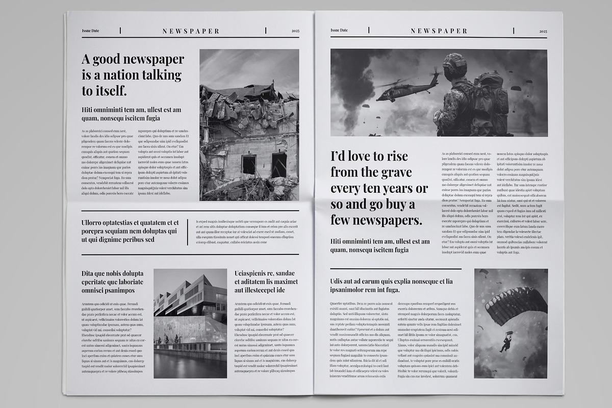 News Paper Layout Template