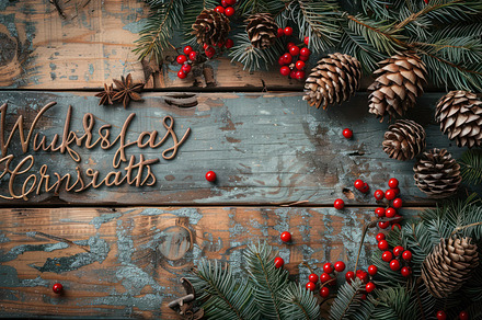 Compose a heartfelt Christmas card f, a Photo by LOGOCREATIVE