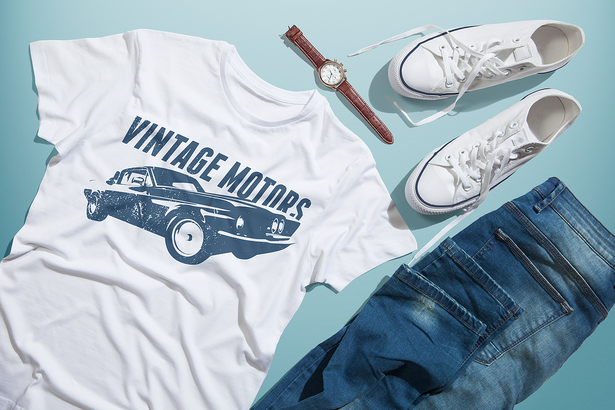 Men's Crew Neck T-shirt Mock-up, a Shirt Mockup by Mint Pixels (Photo 2 of 7)