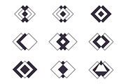 Set of trendy logotypes, an Education Illustration by Helen Sko (Thumbnail 4 of 9)
