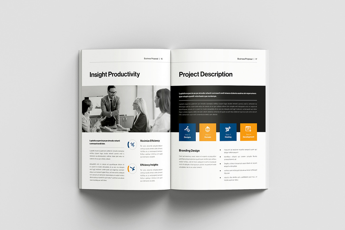 Project Proposal Template, a Brochure Template by Spark_Creative (Photo 11 of 16)