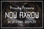 NOW AXROW Font, a Sans Serif Font by MaikoHatta (Thumbnail 1 of 2)