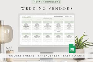 Digital Wedding Vendor Template