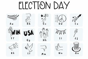 Election Day Symbols Fonts