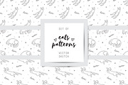 Cats, 9 seamless patterns!, a Pattern Graphic by redcollegiya design (Thumbnail 1 of 7)