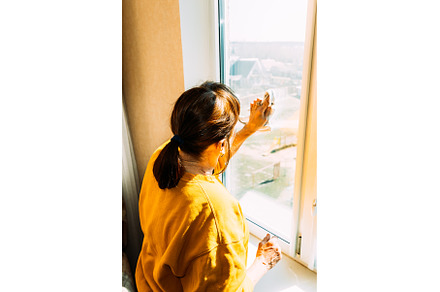 Woman Of Fifty In Yellow Sweater And, a Person Photo by Our Amazing World